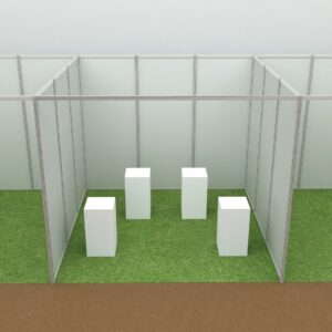 Pedestal de Exhibición 40x40x75 cms.
