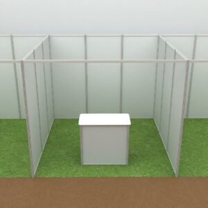 Counter EcoPanel modulado 100x100x50 cms.